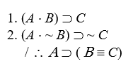 Proofs with CP or IP Prove valid, using the eighteen valid argument forms and CP or IP: - 