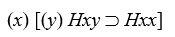 Translations. Letting Hxy = x is heavier than y, translate the following into English (coming as close as possible to colloquial usage): -