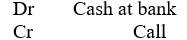 When a company issues shares with partial payment required on application and the remainder on allotment, the journal entry to record cash received on allotment of shares is: A)    B)    C)    D)   