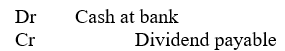 <strong>An appropriate journal entry to record a cash dividend on declaration date is</strong> A)   B)   C)   D)   <div style=padding-top: 35px> 