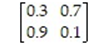 Decide whether or not the transition matrix is regular.   