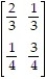 Find the limiting matrix   corresponding to the transition matrix P =   .Round to the nearest thousandths. A)    B)    C)  [0.429 0.571] D)   