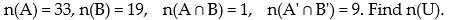 <strong>Use a Venn Diagram and the given information to determine the number of elements in the indicated region:  - </strong> A) 60 B) 64 C) 52 D)51 <div style=padding-top: 35px> 