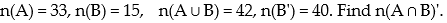 <strong>Use a Venn Diagram and the given information to determine the number of elements in the indicated region:  - </strong> A) 42 B) 13 C)36 D)49 <div style=padding-top: 35px> 