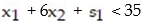 Convert the inequality to a linear equation by adding a slack variable.   A)    B)    C)    D)   