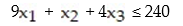 Convert the inequality to a linear equation by adding a slack variable.   A)    B)    C)    D)   