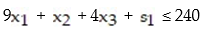 Convert the inequality to a linear equation by adding a slack variable.   A)    B)    C)    D)   