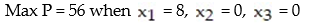 Solve the following linear programming problem using the simplex method:   A)    B)    C)    D)   