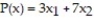 The corner points for the bounded feasible region determined by the system of inequalities:   are O = (0, 0), A = (0, 4), B = (5, 2) and C = (7, 0). Find the optimal solution for the objective profit function:  