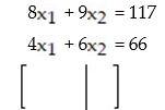 Write the augmented matrix for the system.   A)    B)    C)    D)   