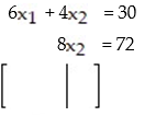 Write the augmented matrix for the system.   A)    B)    C)    D)   