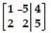 Perform the indicated row operations on the following matrix:    -  A)    B)    C)    D)   
