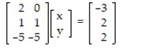 <strong>Write a system of equations associated with the augmented matrix. Do not try to solve: - </strong> A) B) C)