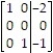<strong>Only one of the following augmented matrices of a linear system is in a reduced form. Choose the matrix that is in reduced form.</strong> A) B) C) D)