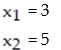 <strong>The matrix is the final matrix form for a system of two linear equations in variables and . Write the Solution of the system: - </strong> A) B) C) D)