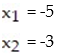 <strong>The matrix is the final matrix form for a system of two linear equations in variables and . Write the Solution of the system: - </strong> A) B) C) D)