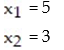 <strong>The matrix is the final matrix form for a system of two linear equations in variables and . Write the Solution of the system: - </strong> A) B) C) D)