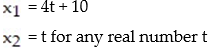 <strong>The matrix is the final matrix form for a system of two linear equations in variables and . Write the Solution of the system: - </strong> A) B) C) No solution D)