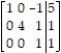 <strong>State whether the matrix is in reduced form or not in reduced form: - </strong> A) Not Reduced Form B) Reduced Form