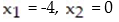 <strong>Write the linear system corresponding to the reduced augmented matrix: - </strong> A) B) No Solution C) D)