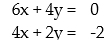 <strong>Solve using Gauss-Jordan elimination: - </strong> A) ( 3, -2) B) ( -2, 3) C) ( -2, -3) D) No solution