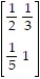 <strong>Find the matrix product mentally, without the use of a calculator or pencil-and-paper calculations: - </strong> A) B) C) D)
