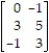 <strong>Which of the following matrices has an inverse?</strong> A) B) C) D)