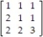 Find the inverse, if it exists, of the given matrix: -  A)    B)    C)    D)  Does not exist