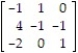 Find the inverse, if it exists, of the given matrix: -  A)    B)    C)    D)  Does not exist