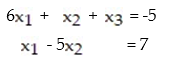 Write the matrix equation as a system of linear equations without matrices: -  A)    B)    C)   