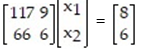 Write the system as a matrix equation of the form AX = B: -  A)    B)    C)    D)   