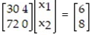 Write the system as a matrix equation of the form AX = B: -  A)    B)    C)    D)   