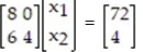 Write the system as a matrix equation of the form AX = B: -  A)    B)    C)    D)   