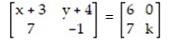Determine the value of each variable.   A)    B)    C)    D)   