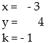 Determine the value of each variable.   A)    B)    C)    D)   