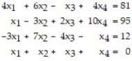 Use the matrix method on a graphing calculator to solve the system   Carry values to two decimal places.