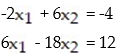 The system cannot be solved by matrix inverse methods. Find a method that could be used and then solve the system: -  A)    B)  No Solution C)    D)   