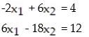 The system cannot be solved by matrix inverse methods. Find a method that could be used and then solve the system: -  A)  No Solution B)    C)    D)   