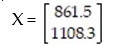 The input-output matrix for an economy is   Find the production matrix X. A)    B)    C)    D)   