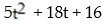 Find the function value: -Given that   , find f(t + 2) . A)    B)    C)  3t + 6 D)   