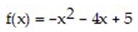 Find the vertex and the maximum or minimum of the quadratic function   by first writing f in standard form. State the range of f and find the intercepts of f .