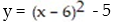 <strong>Write an equation for the graph in the form y = a + k, where a is either 1 or -1 and h and k are integers:  - </strong> A)   B)   C)   D)   <div style=padding-top: 35px> 