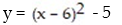 <strong>Write an equation for the graph in the form y = a + k, where a is either 1 or -1 and h and k are integers:  - </strong> A)   B)   C)   D)   <div style=padding-top: 35px> 