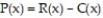 In economics, functions that involve revenue, cost and profit are used. Suppose R(x)  and C(x)  denote the total revenue and the total cost, respectively, of producing a new high-tech widget. The difference   represents the total profit for producing x widgets. Given R(x)  = 60x - 0.4   and   find the equation for P(x) . A)    B)    C)    D)   