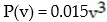 Under certain conditions, the power P, in watts per hour, generated by a windmill with winds blowing v miles per hour is given by   . Find the power generated by 18-mph winds. A)  4.86 watts per hour B)  0.00006075 watts per hour C)  58.32 watts per hour D)  87.48 watts per hour