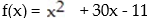 Write an equation for the lowest-degree polynomial function with the graph and intercepts shown in the figure: -  A)    B)    C)    D)   