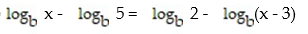Use the properties of logarithms to solve: -  A) 3 B) 2 C) 2,5 D) 5