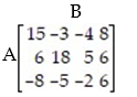 Find the saddle point and value of the game: -Suppose a rugby team with the ball (team A)  can choose from three plays while the opposing team (B)  has four possible defenses. The numbers in the payoff matrix represent yards gained by A.   A)  (3, 4) , value 6 B)  (1, 1) , value 15 C)  (2, 2) , value 18 D)  (2, 3) , value 5