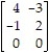 Delete recessive rows and columns from the following matrix game:   A)    B)    C)    D)   