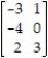 Delete recessive rows and columns from the following matrix game:   A)    B)    C)    D)   